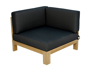 Угловое садовое кресло из ткани