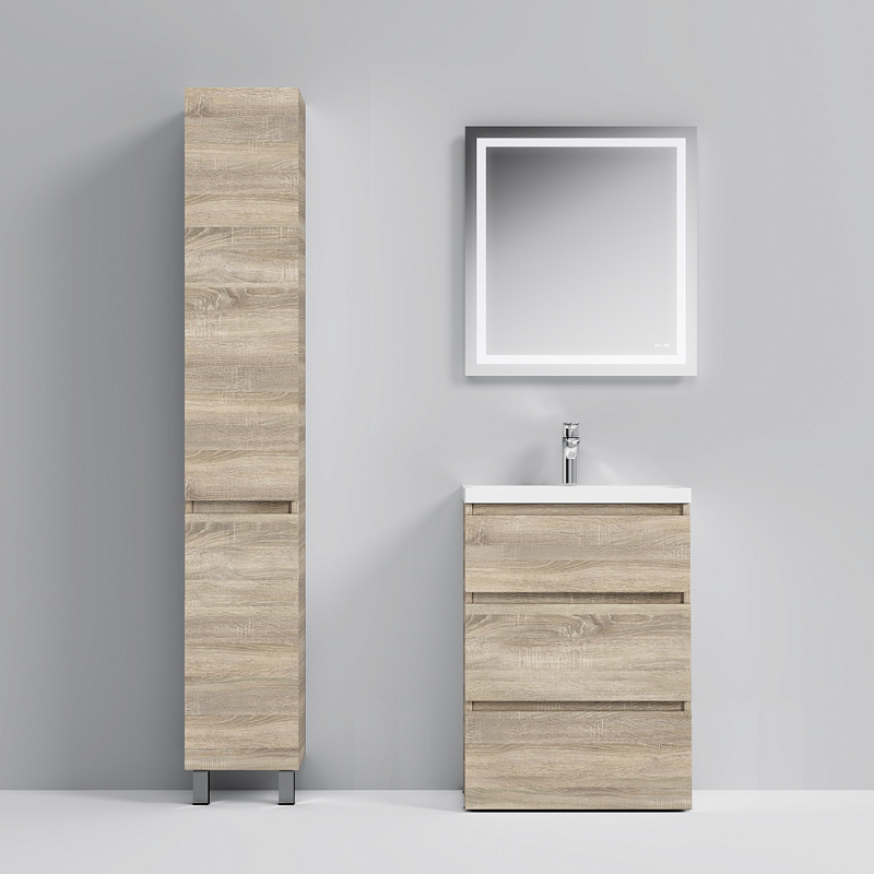 M91FSX0602OF База под раковину напольная 60 см 3 ящика светлый дуб AM.PM Gem S  - Вид №7