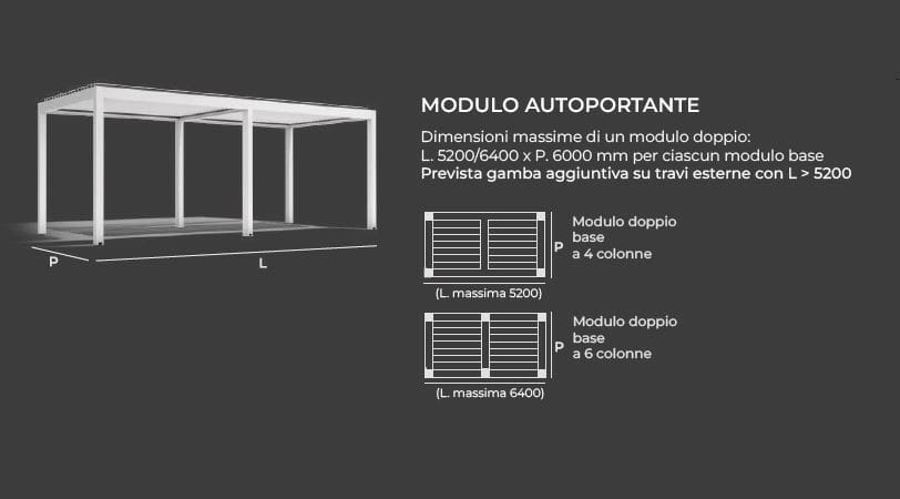 Самонесущая биоклиматическая беседка из алюминия с поворотными планками YCO WATERPROOF ARCH-00071080 - Вид №5