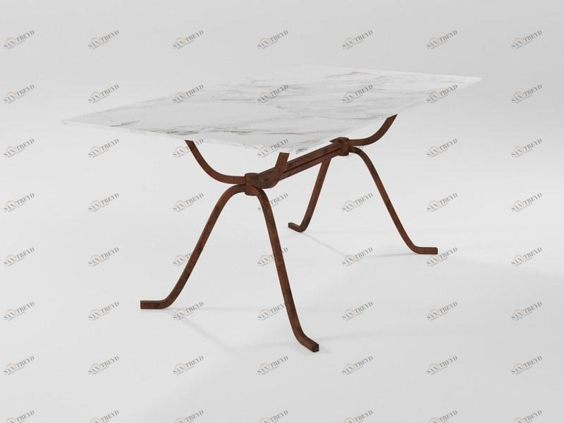 Barel Стол из мрамора и железа sun-id-1443756