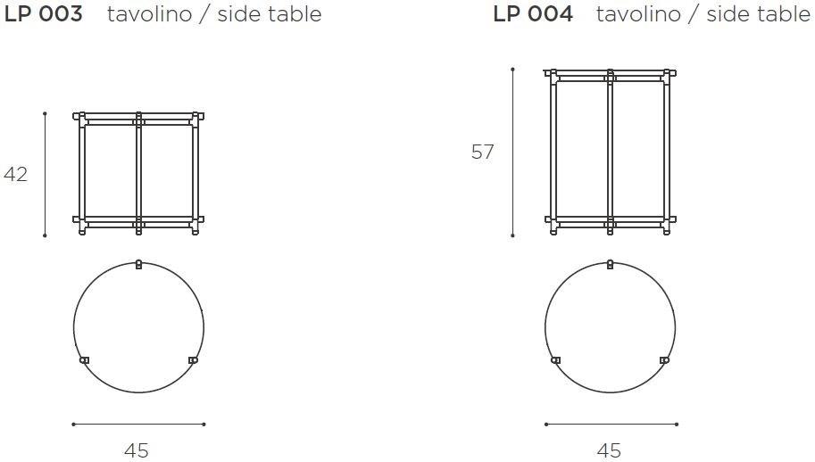 EPÒNIMO Круглый журнальный столик из хрусталя Long playing Lp003/004  - Вид №5