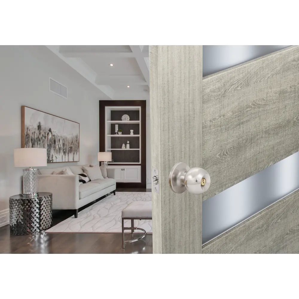 Santreyd Ручка-кноб для межкомнатных дверей с фиксатором, хром 89347016 STLM-1323779 - Вид №6