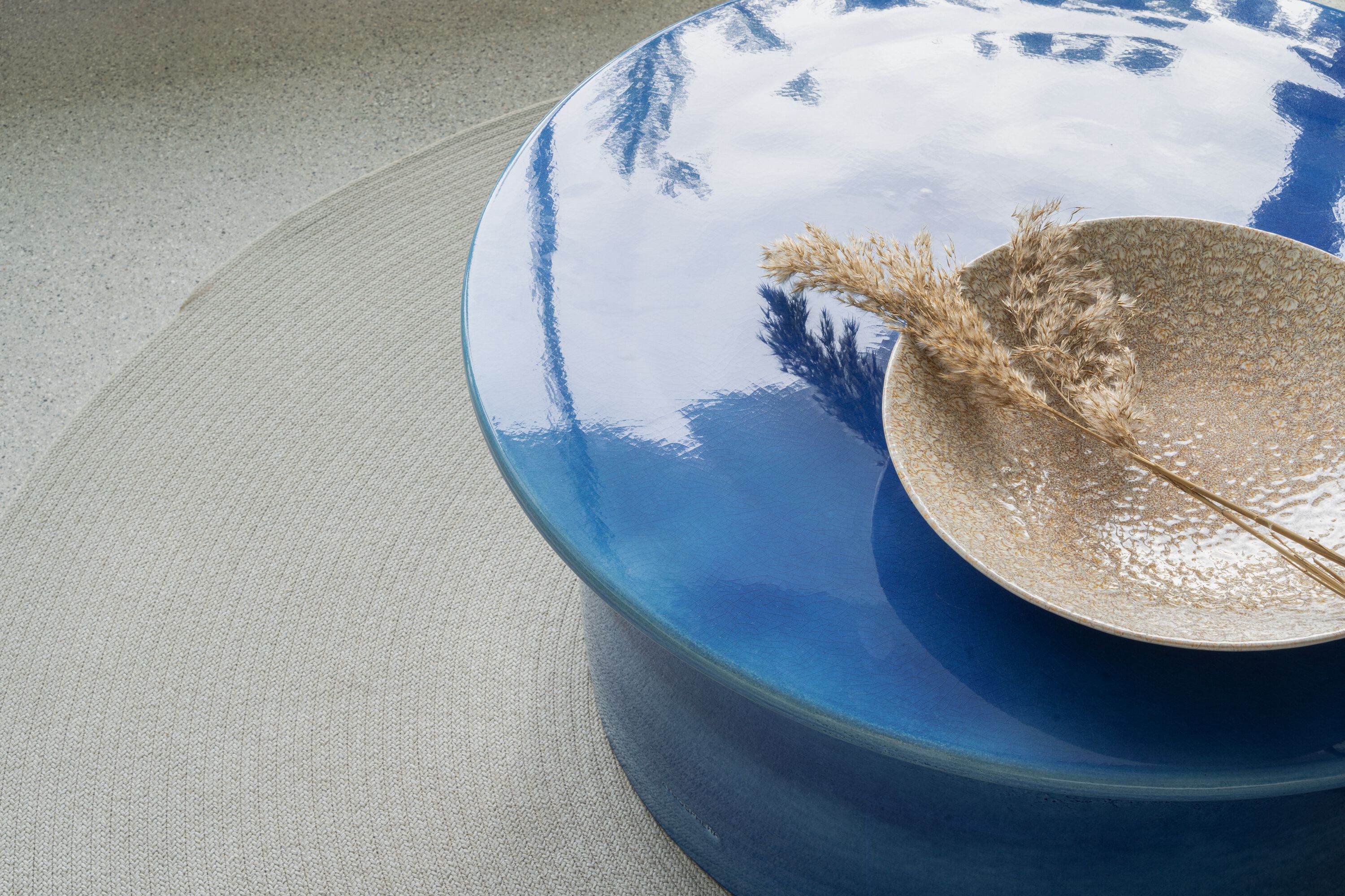 Круглый керамический садовый журнальный столик Atmosphera Panarea ARCH-00033627 - Вид №1