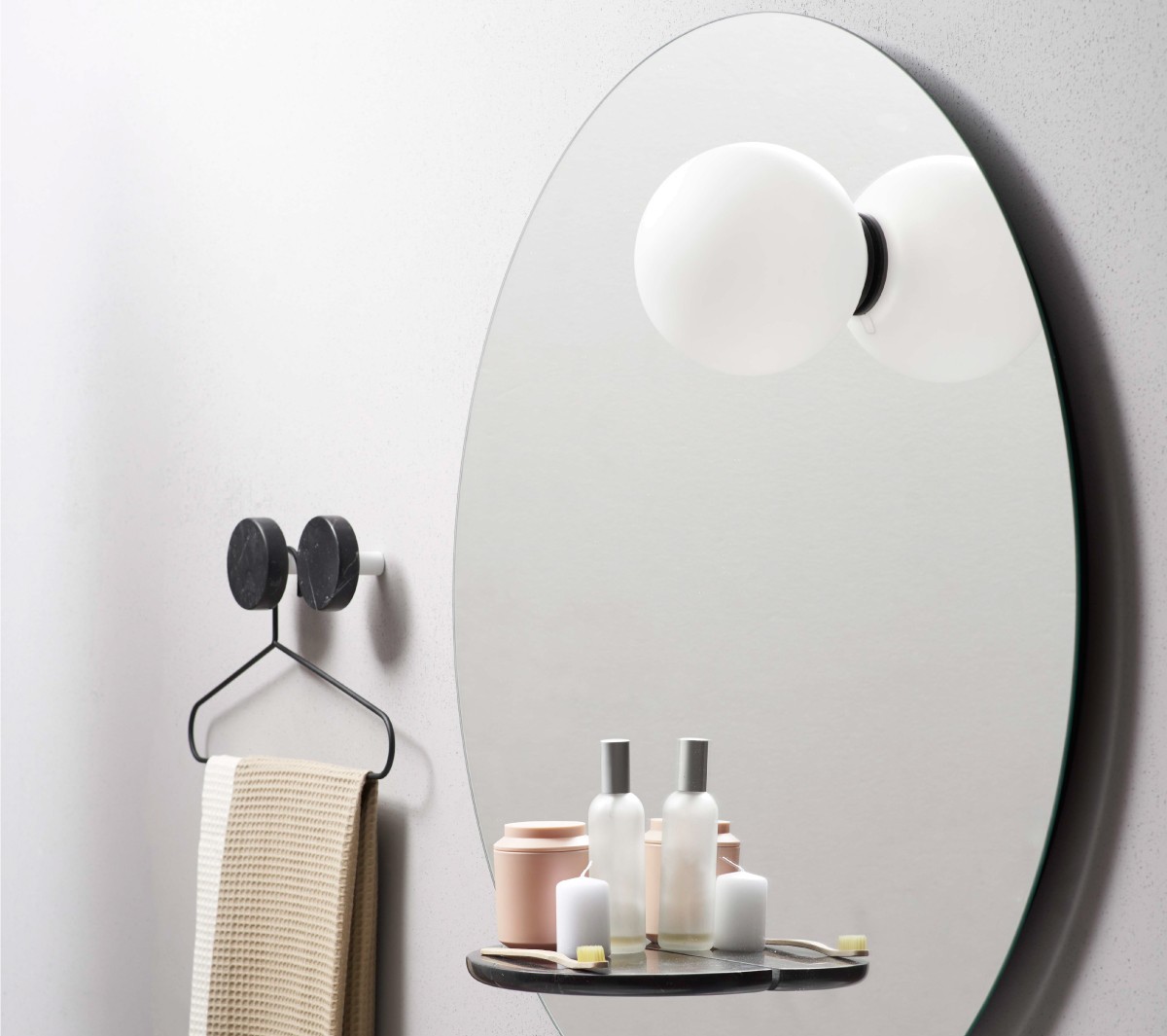 Ex.T Float Настенное зеркало с полкой и светильником EXSPFLOATCAR  - Вид №2