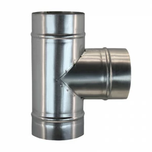 Тройник круглый (оц. сталь) d150/150/150