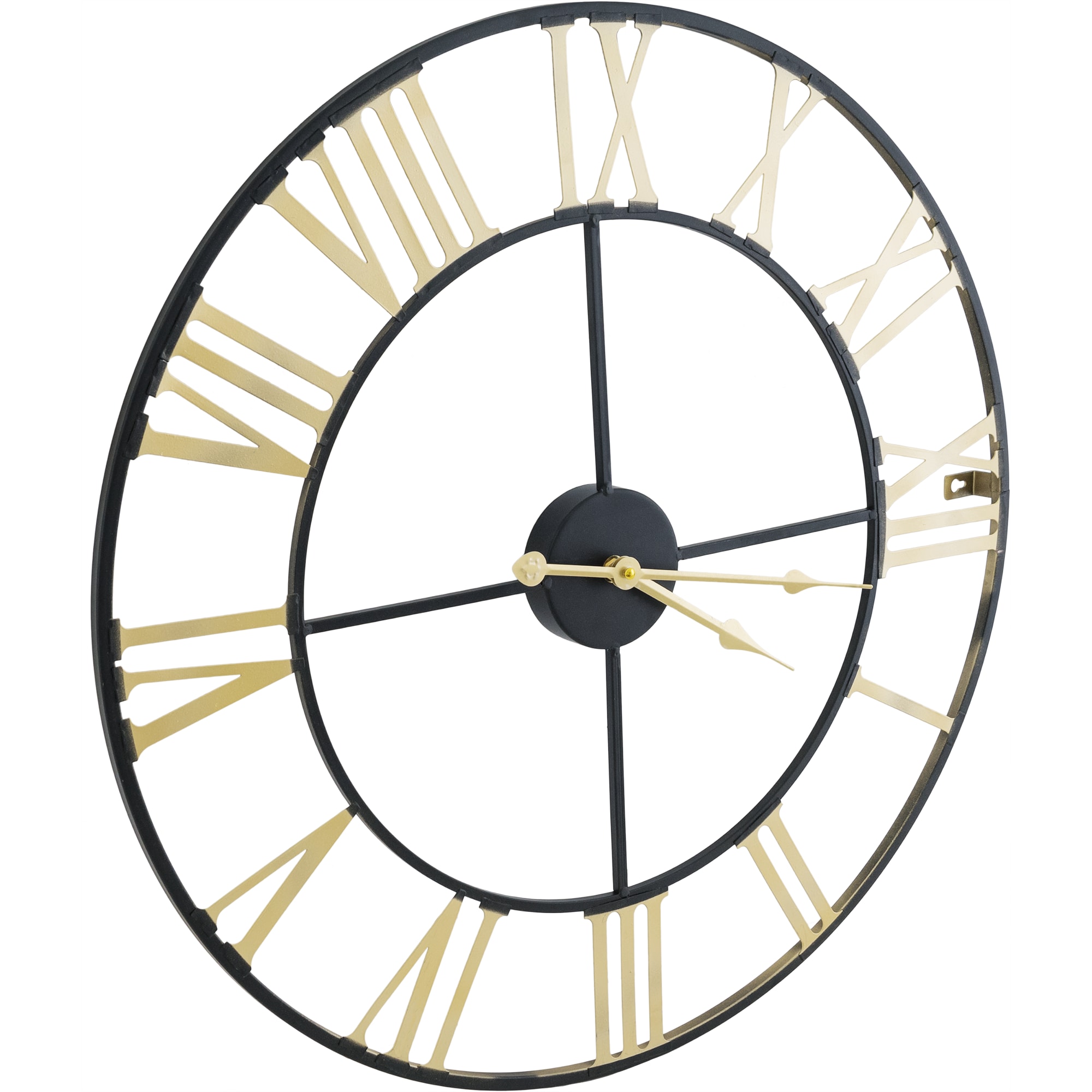 84462986 Настенные часы с римскими цифрами ø56 см цвет черный Chic Santreyd - Вид №2