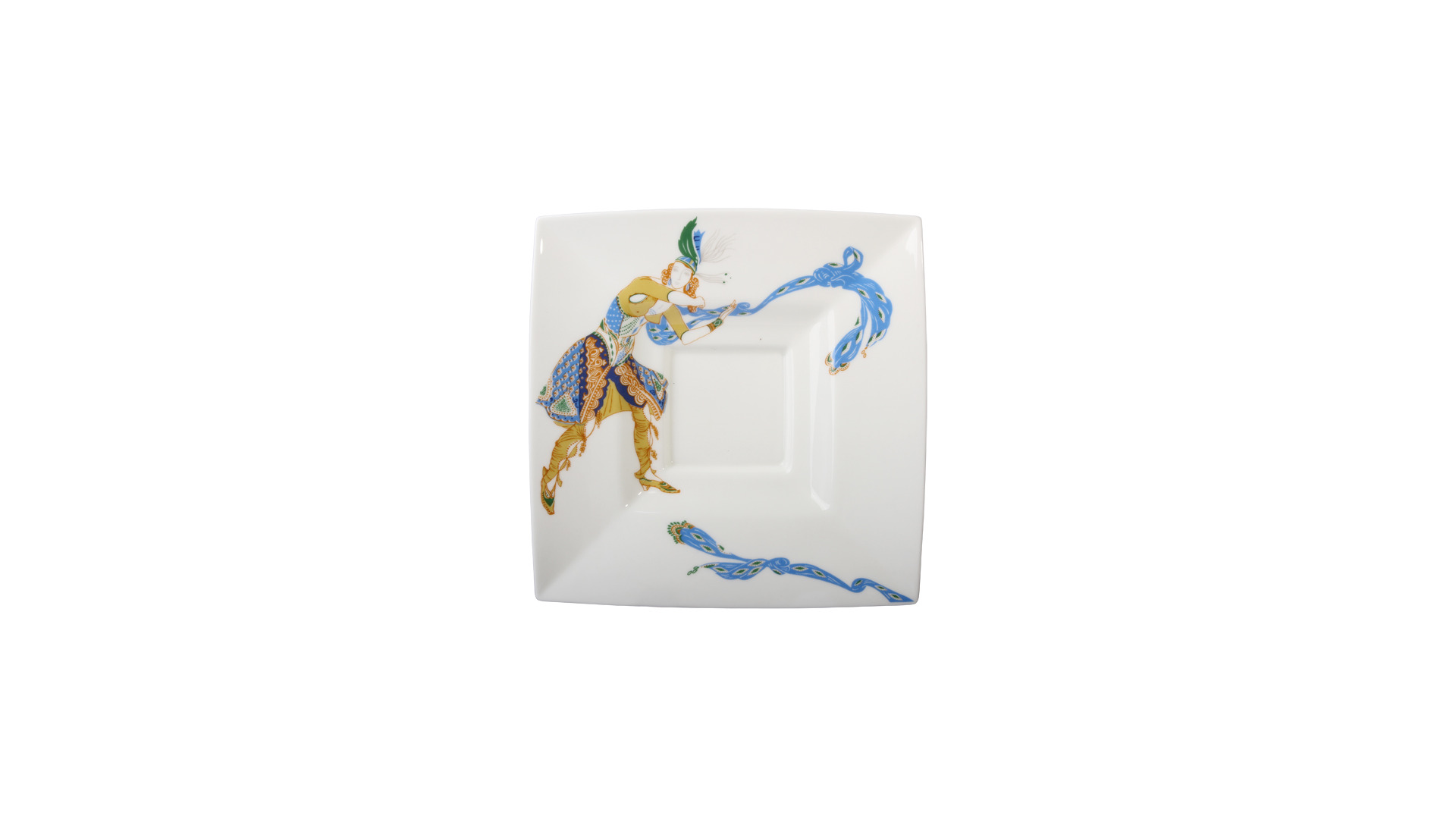 10597974 Императорский фарфоровый завод Чашка чайная с блюдцем "Индийский танец" "Петрополь" Фарфор костяной  - Вид №2