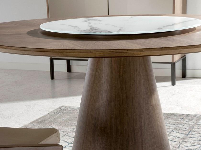 Angel Cerdá Круглый деревянный обеденный стол с ленивой сьюзан Nature life Angel Cerda sun-id-1437583 - Вид №4