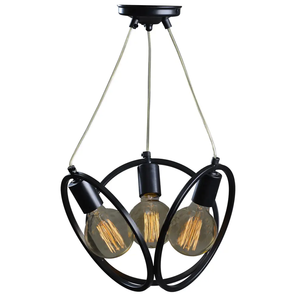 Подвес Диона 045/2 3хЕ27х60 Вт цвет чёрный СВЕТУС STLM-2153939