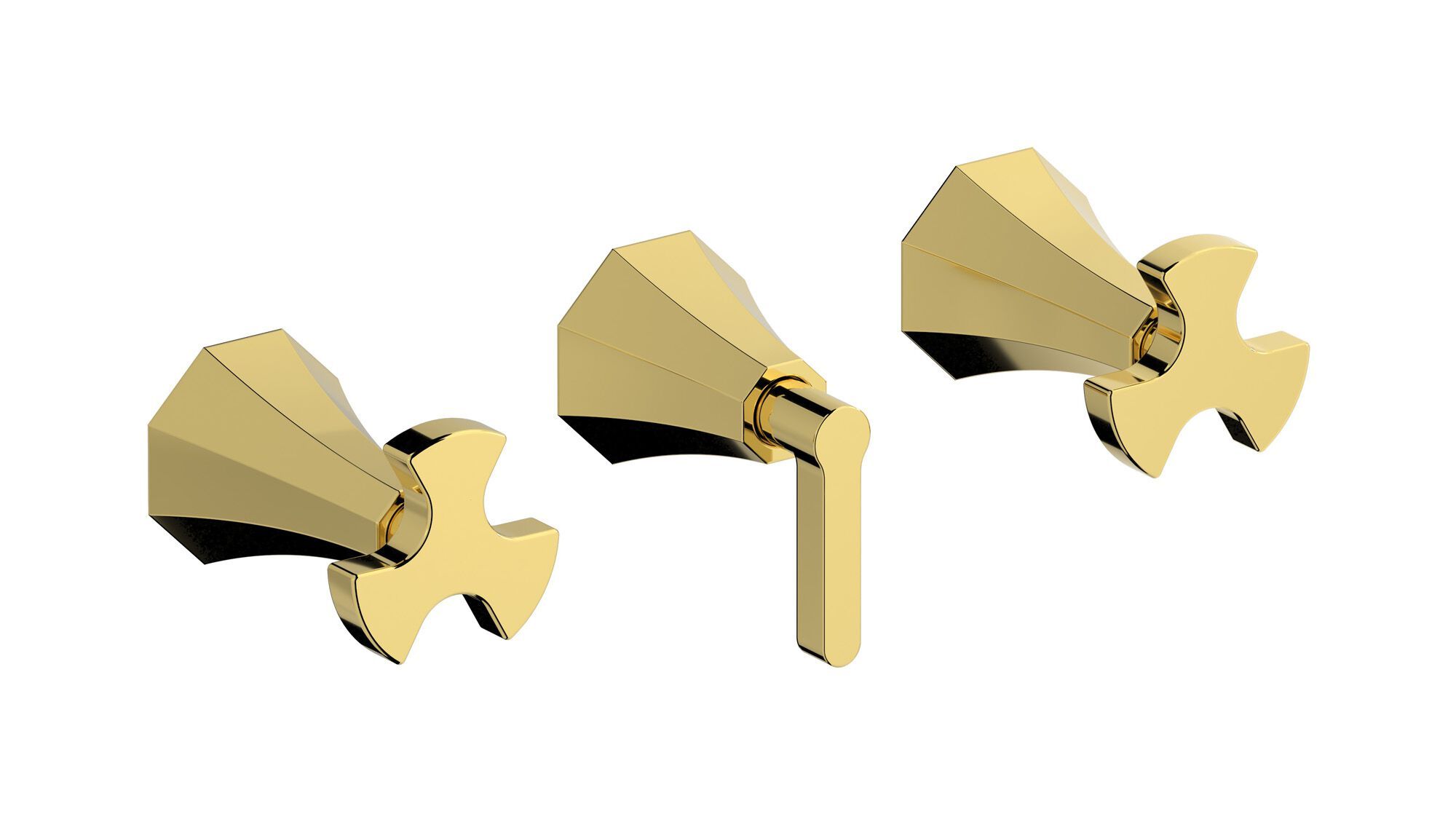 Встраиваемый смеситель для душа с 3 отверстиями и переключателем IB Belmondo + Belmondo Elle ARCH-00029002 - Вид №2