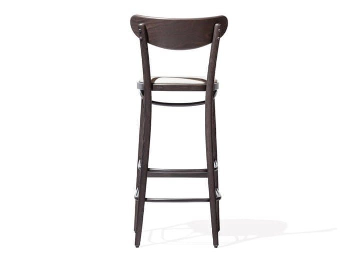 Высокий стул с мягким сиденьем с подставкой для ног TON банан ARCH-00003168 - Вид №1