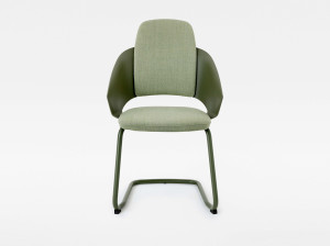 Консольное кресло с высокой спинкой и подлокотниками