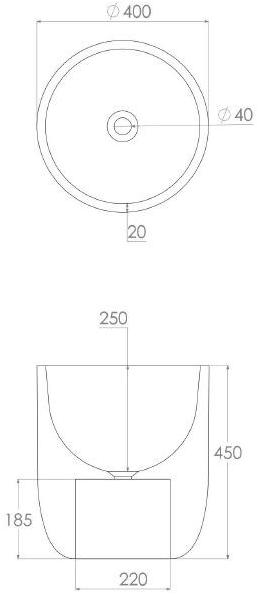 Swmbas73 Напольная раковина стоящая овальная JEE-O Flow - Вид №4