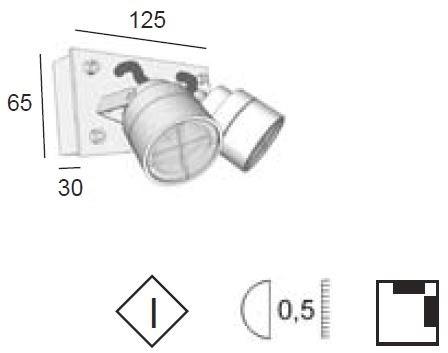 BEL-LIGHTING Регулируемый светодиодный проектор для улицы из нержавеющей стали Prince 8003 - Вид №1