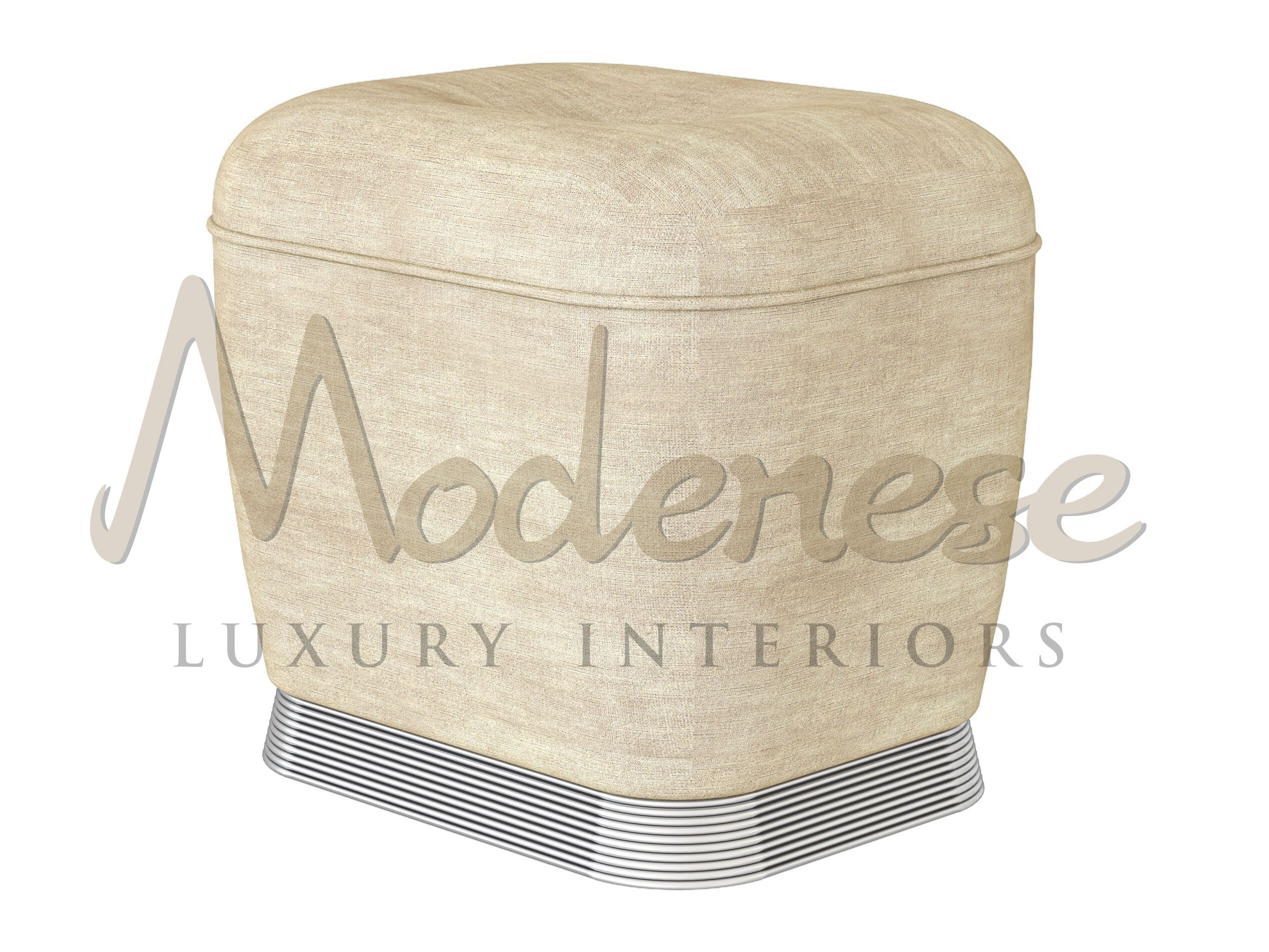 Прямоугольный пуф из ткани Modenese Luxury Interiors VELVET ARCH-00041937