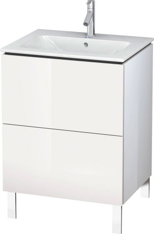 LC662507979 Тумбочка напольная L-Cube #LC6625 620 x 481 мм Орех натуральный, декор Duravit - Вид №2