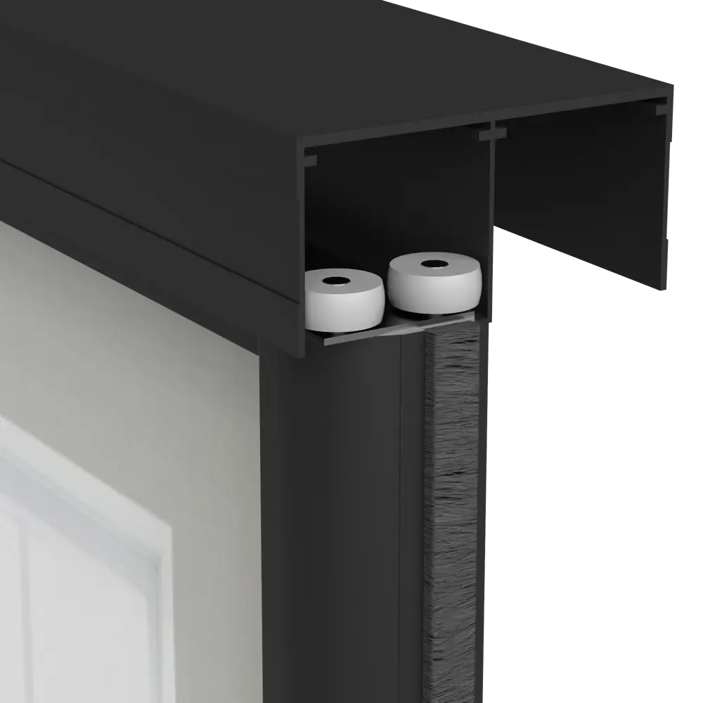 Дверь-купе KONSENSA 244.5x60.4 см с зеркалом профиль черный 89443992 STLM-2151697  - Вид №3