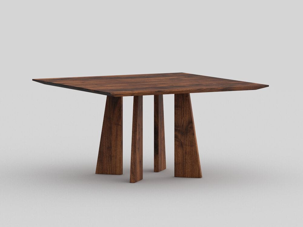 Квадратный деревянный обеденный стол Vitamin Design Pylon ARCH-00124621