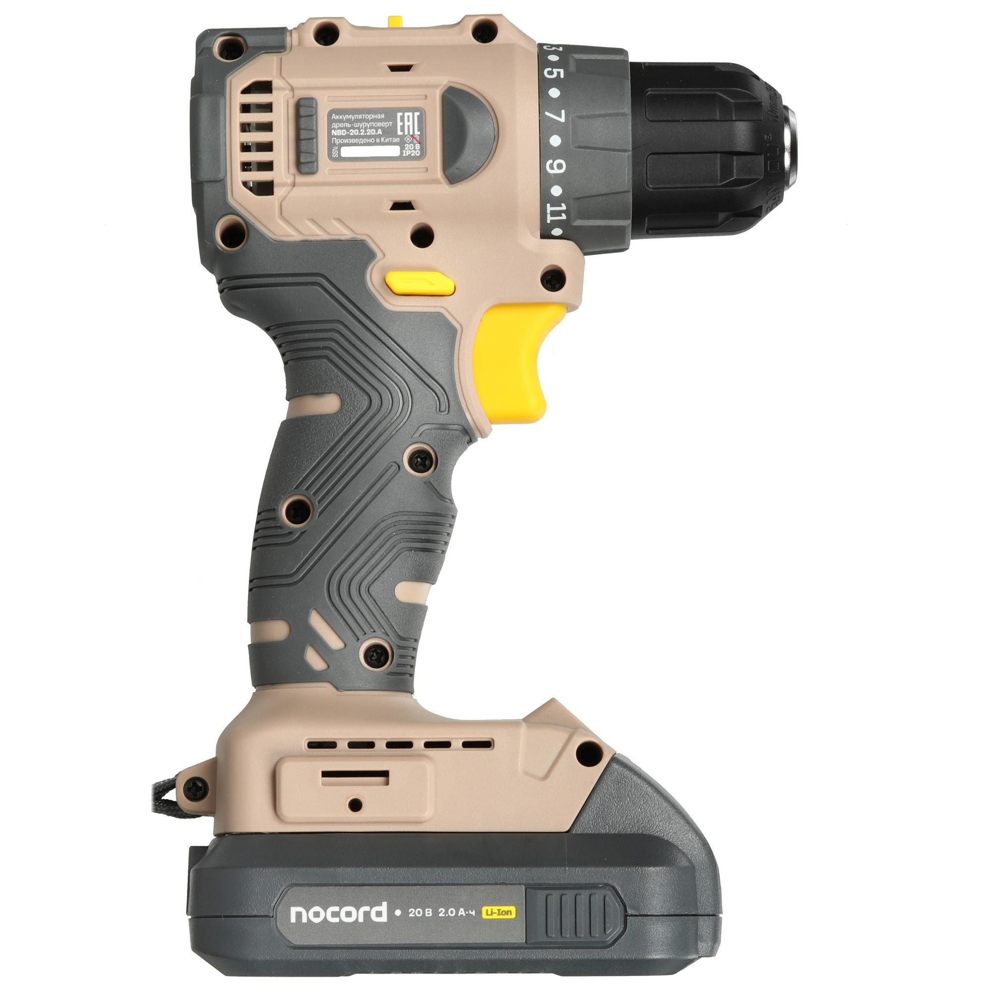 Дрель-шуруповерт Nocord NBD-20.2.20. A-2 5634771 STDN-0101901 - Вид №2