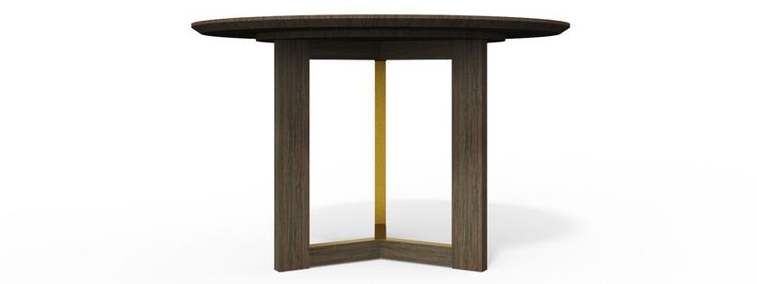 HMD INTERIORS Круглый обеденный стол из дерева Tri sun-id-1383893 - Вид №1