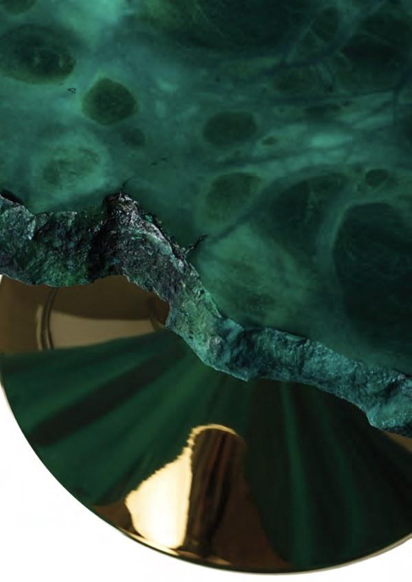 edra Журнальный столик с металлическим основанием и столешницей из алебастра  Cld010/020/030  - Вид №5