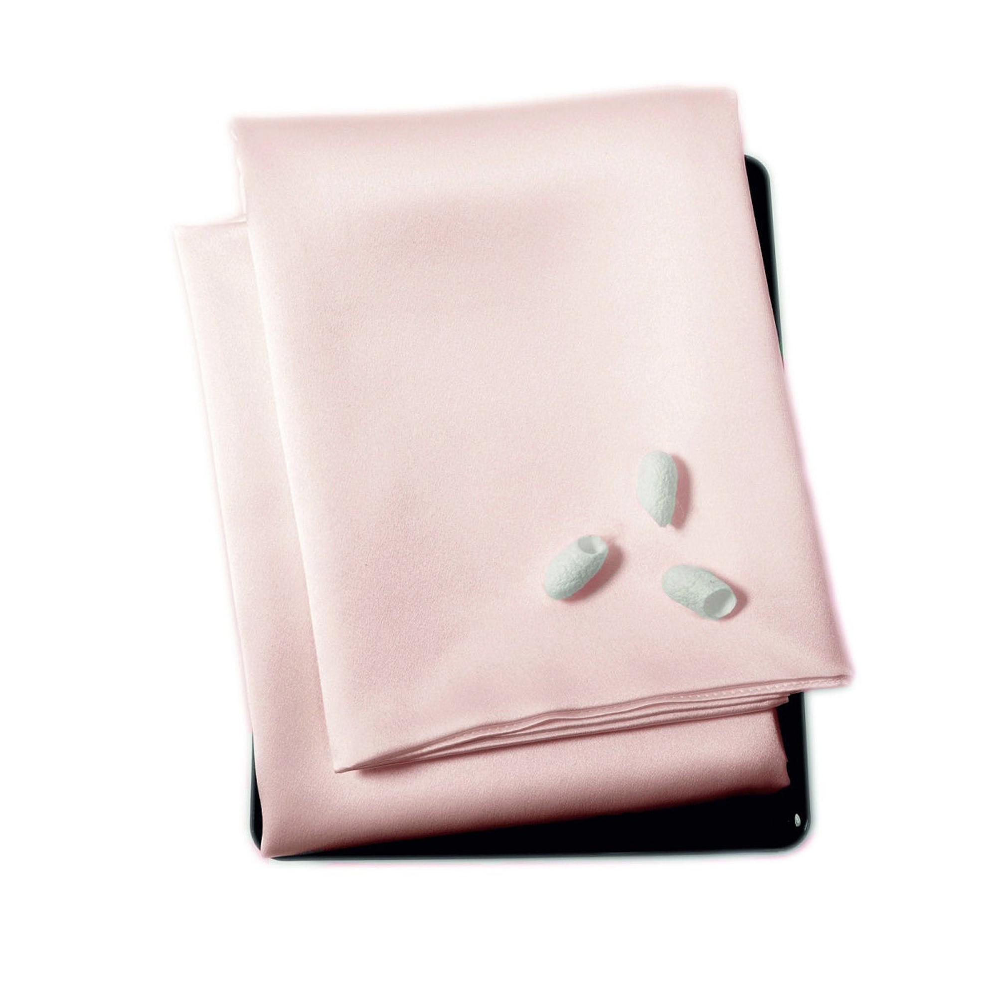 Наволочка princess77rose, 70x70 см, шелк, 1шт, цвет светло-розовый SILK MANUFACTURE 90520687