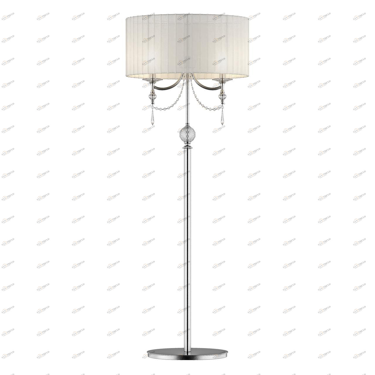 Торшер дизайнерский Osgona Paralume Chromo White 725726 SUPERNW ПОД СТАРИНУ, ЭЛИТНЫЕ 081049 Белый;хром 