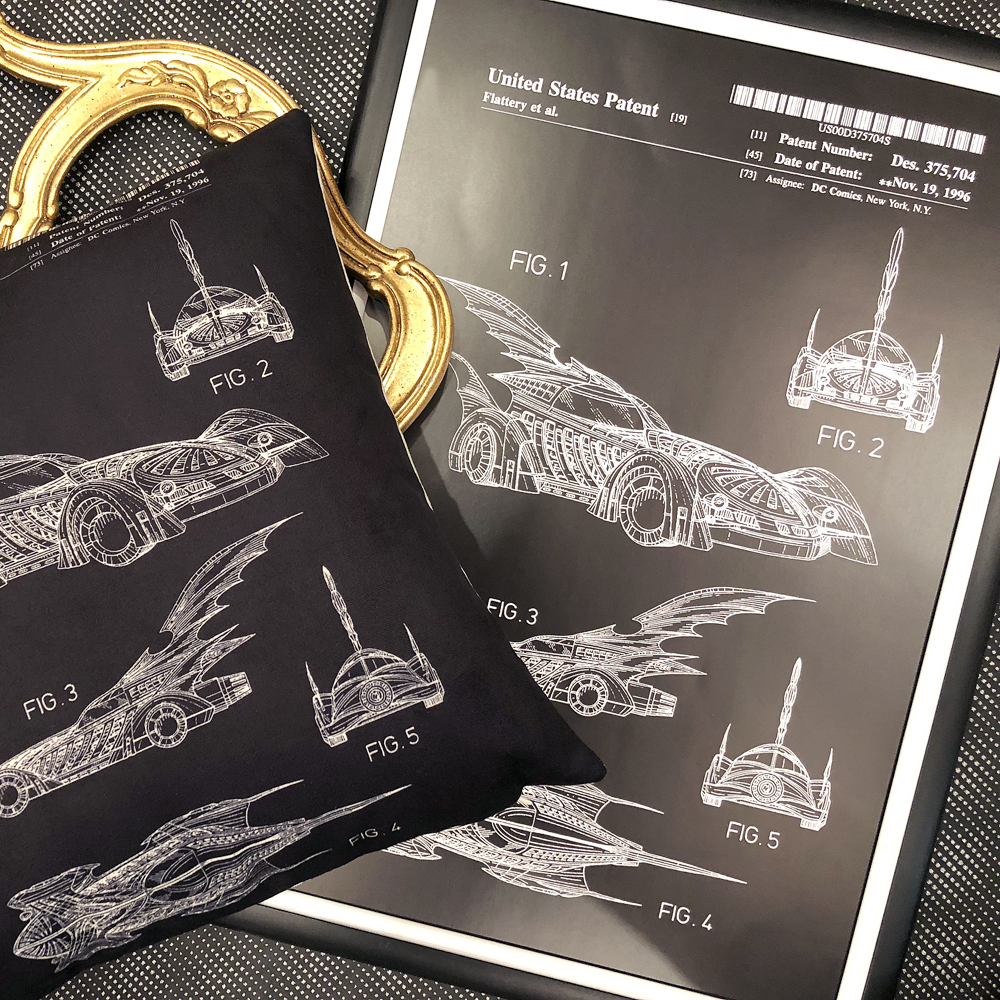 896521246_1818 Арт-постер «Патент Джоэла Шумахера на «Бэтмобиль» Object Desire  - Вид №2