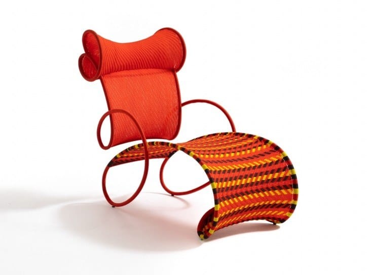 Шезлонг из плетеной полиэтиленовой проволоки MOROSO M'afrique ARCH-00115192 - Вид №1