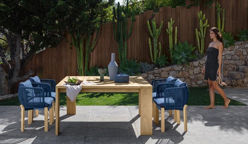 Talenti Садовый стол квадратный accoya® Argo Agotp95-agotp165 - Вид №1