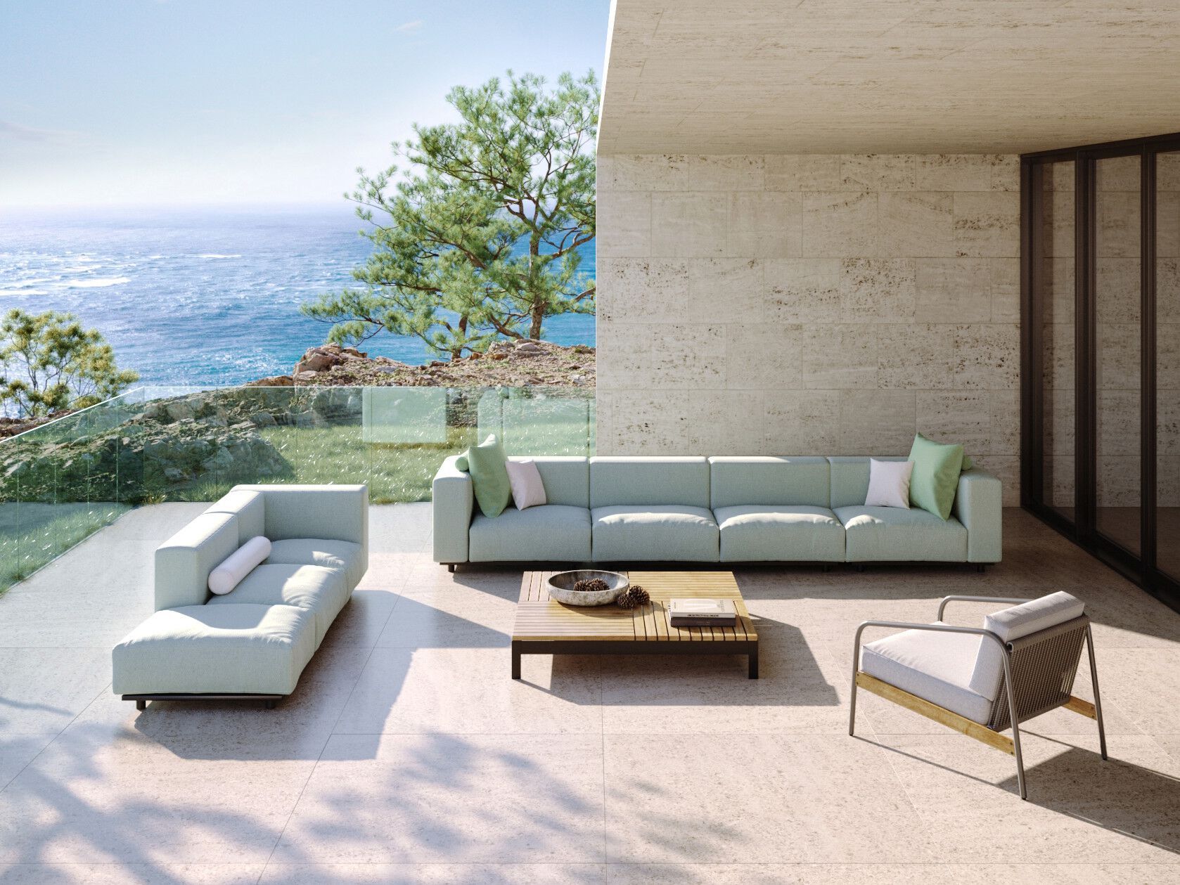 Ткань сад диван Walters Мыс ARCH-00116874 - Вид №5