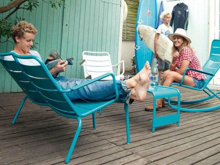 Fermob Садовое кресло-качалка из алюминия с подлокотниками Luxembourg 4166 - Вид №3