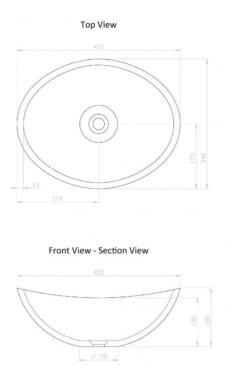 Овальная столешница из смолы LUSSO Soho ARCH-00143955 - Вид №13