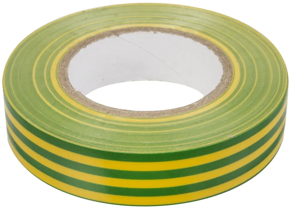 Изолента IEK Home желто-зеленая для заземления 15 мм × 20 м 12463125
