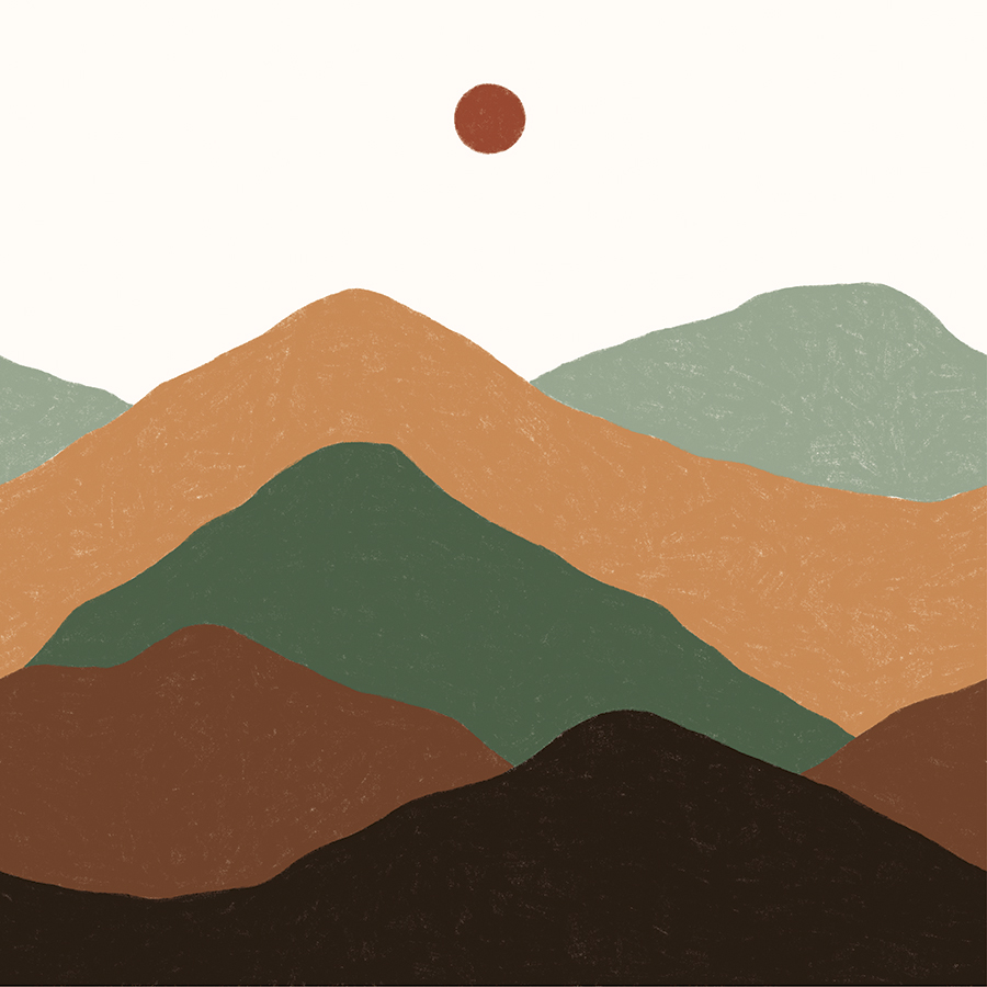 B500ARTMH1 Термос artist, maus haus midmorning mountains, 500 мл Chilly's Bottles  - Вид №2