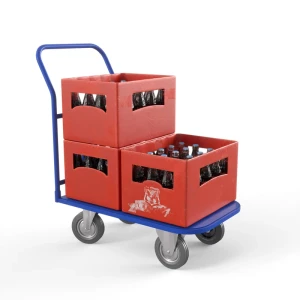 Тележка платформенная ТПТ (г/п 300 кг, 900x600 мм, колеса серая резина 125 мм)