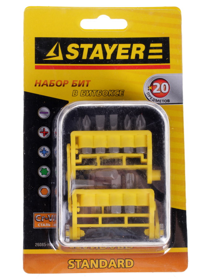 Набор бит STAYER STANDARD 26085-H20 6615687 STDN-0047765