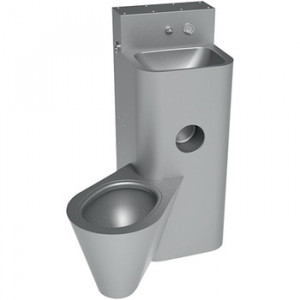 Edone Моноблок для унитаза - формованная стена для умывальника / установка через стену