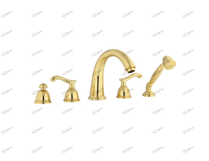 051016.000.50 Набор для ванны с пятью отверстиями Яркий хром Mestre Oman