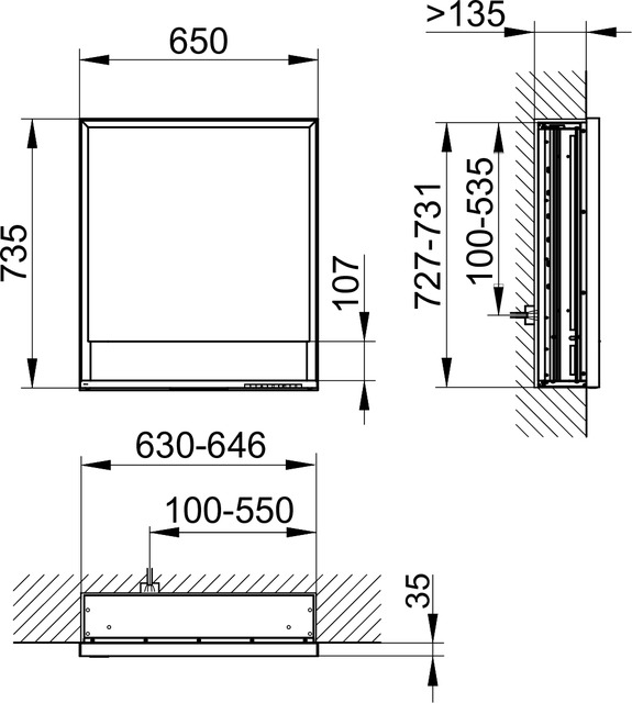 14311171203 Зеркальный шкаф KEUCO Royal Lumos - Вид №2