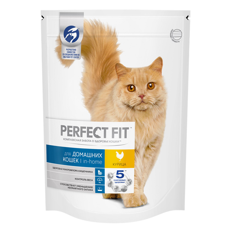 ПР0035800 Корм для кошек домашнего содержания курица сух. 650г Perfect Fit 