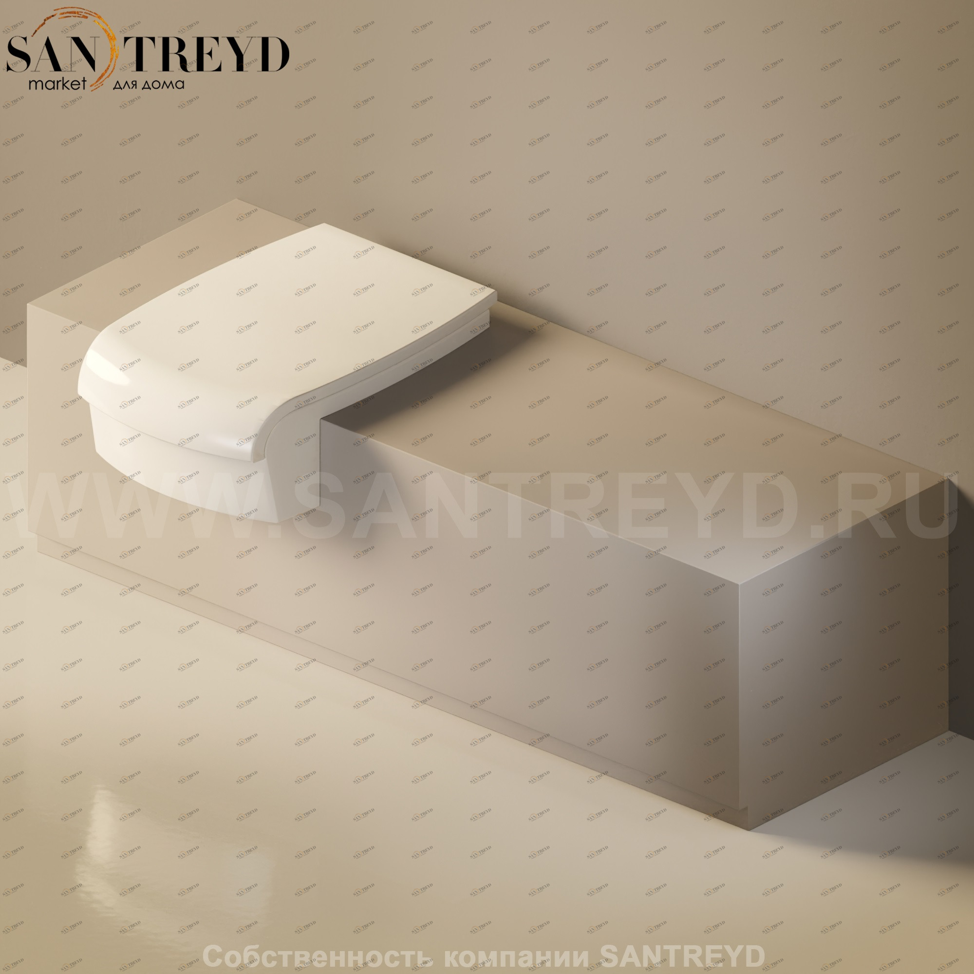 Flaminia UNA Консоль для унитаза или биде от 135 до 200 см серая UNA135WB.1019 Ceramica Flaminia UNA135WB1019