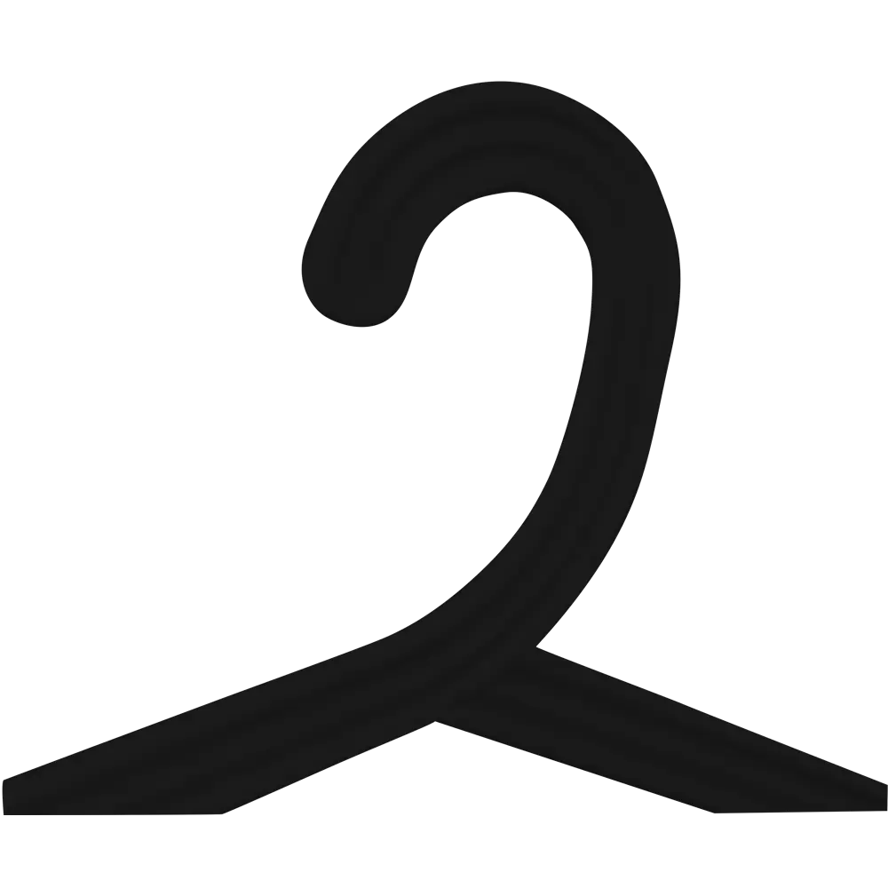 Набор вешалок 42x22.4x1.6 полипропилен 4 шт цвет чёрный Santreyd STLM-2052181 - Вид №3