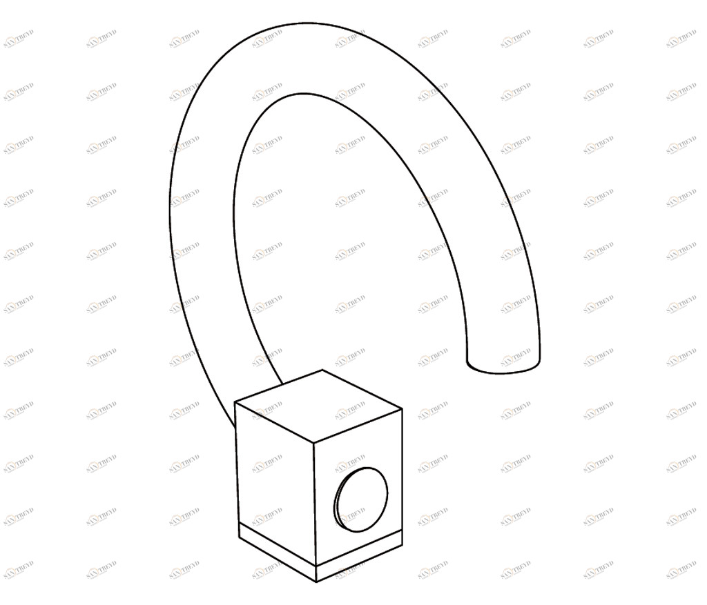 C24-1S2 C24-1S2 Излив для раковины на край FUSION Cristal & Bronze FUSION