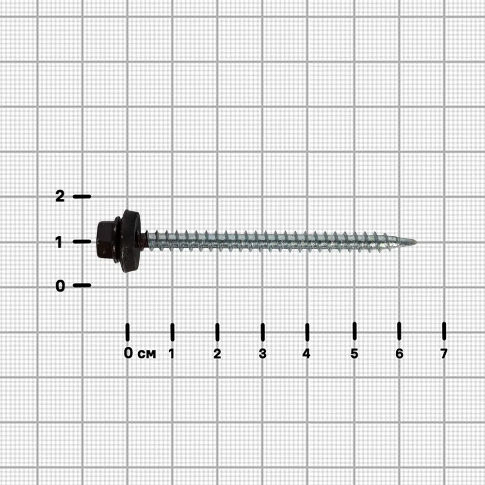 Саморезы кровельные Dilwis с пресс-шайбой и сверлом для дерева 4.8x64 мм 89386379 STLM-1568912 - Вид №2