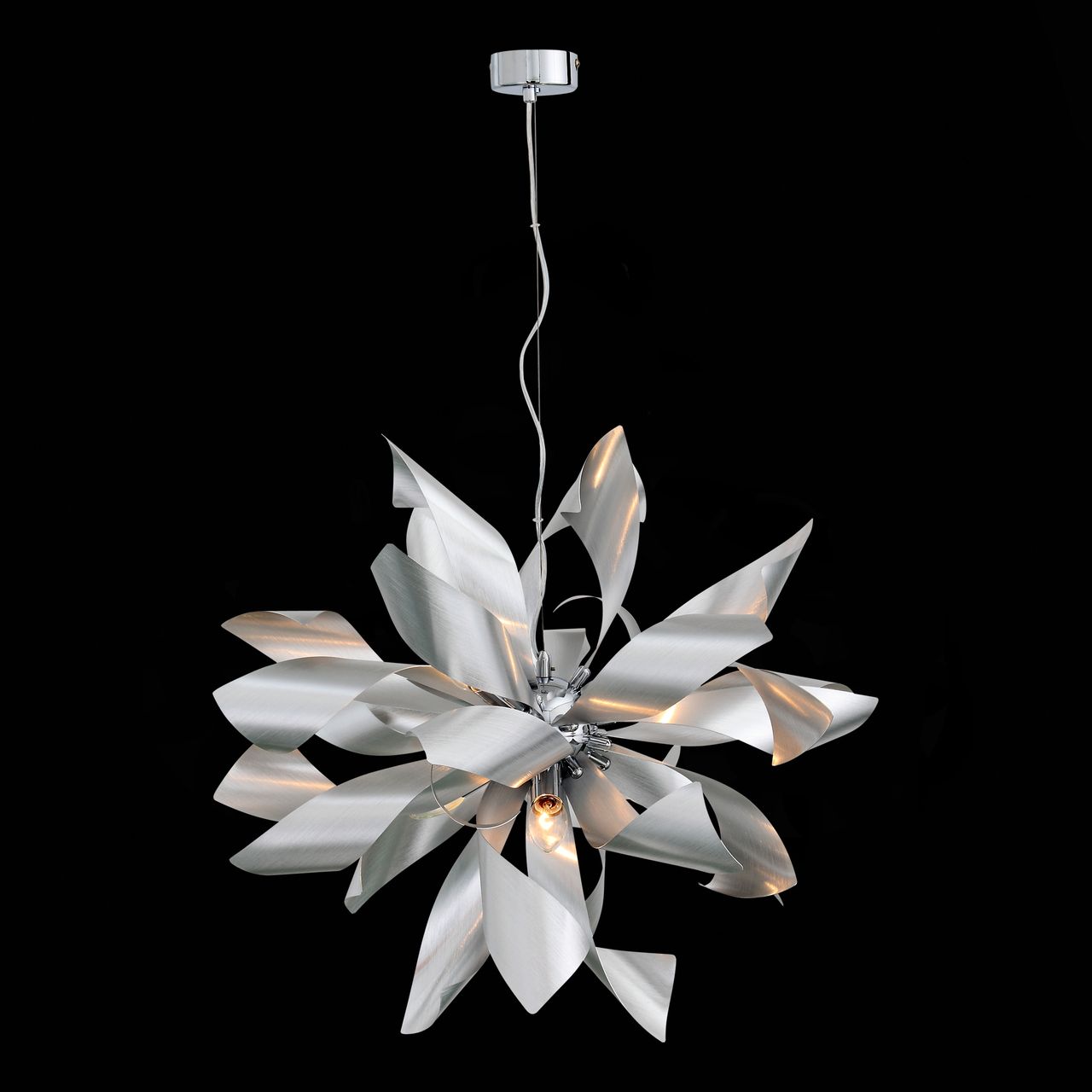 Дизайнерская подвесная люстра ST Luce Spiraglio SL453.003.06 серебро ST LUCE ДИЗАЙНЕРСКИЕ 108702 Серебро  - Вид №2