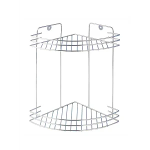 Полка для душа Delphinium Стил угловая 2 яруса цвет хром