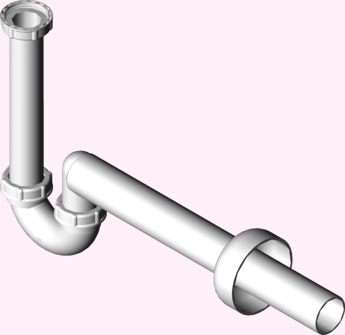 Канализационная арматура  Сифоны для умывальников и биде  Сифоны для биде VIEGA 406 486 Модель 5536 Santreyd  - Вид №3