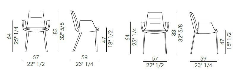Кожаный мягкий стул с подлокотниками EFORMA Lady ARCH-00053396 - Вид №3