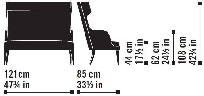 Very Wood Кожаный диван с высокой спинкой Onda sun-id-1512149 - Вид №2